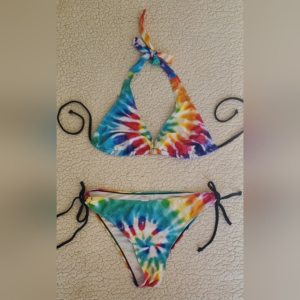 Tie dye bikini size medium.